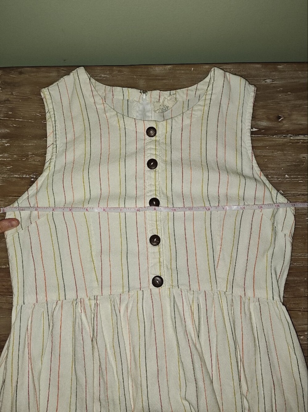 Mata Traders Rainbow Striped Raya Tank Dress Size M - Picture 6 of 8